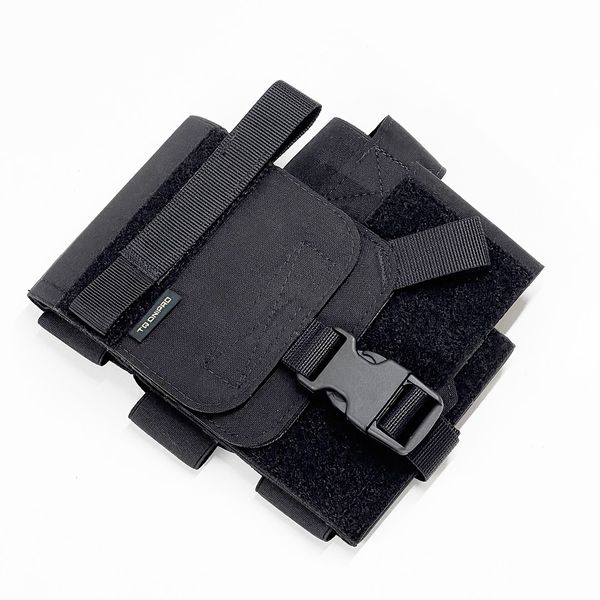 Pouch for first aid kit "Dnipro" without platform (shin mount), model No. 23, black РМ232 photo