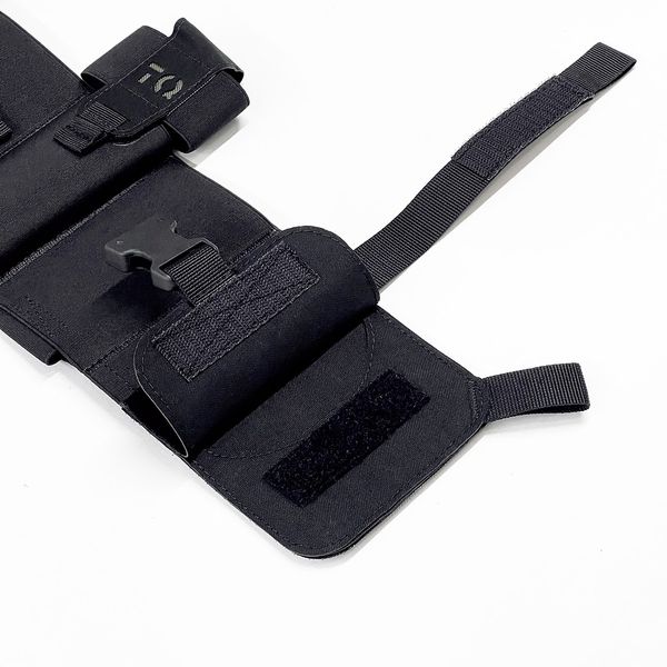 Pouch for first aid kit "Dnipro" without platform (shin mount), model No. 23, black РМ232 photo