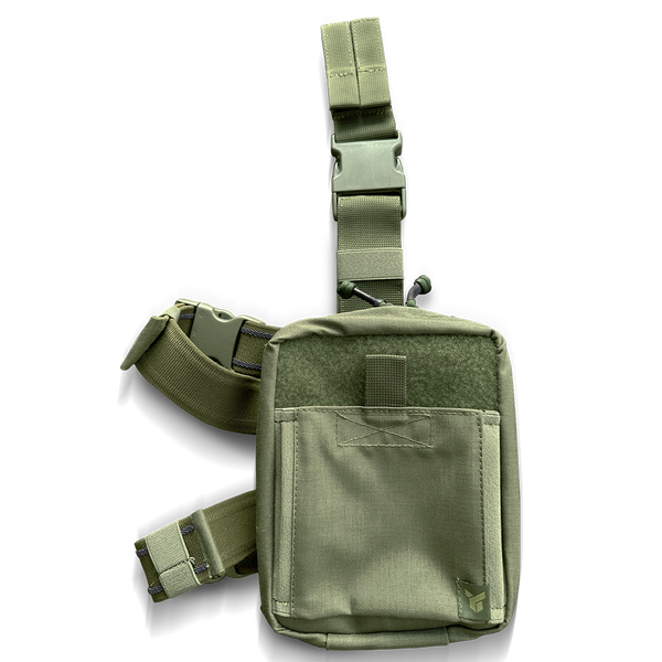 Pouch for a first aid kit "Dnipro" on a platform (attachment for ammunition and hip), model No. 21, olive PM211 photo