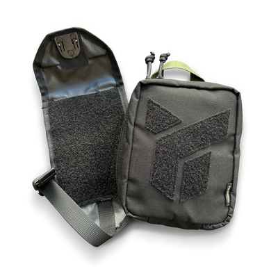 Pouch for a first aid kit "Dnipro" on a platform (attachment for ammunition), model No. 22, black PM222 photo