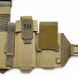 First aid kit pouch "Dnepr" on a platform (attachment on the belt and thigh), РМ25, coyote