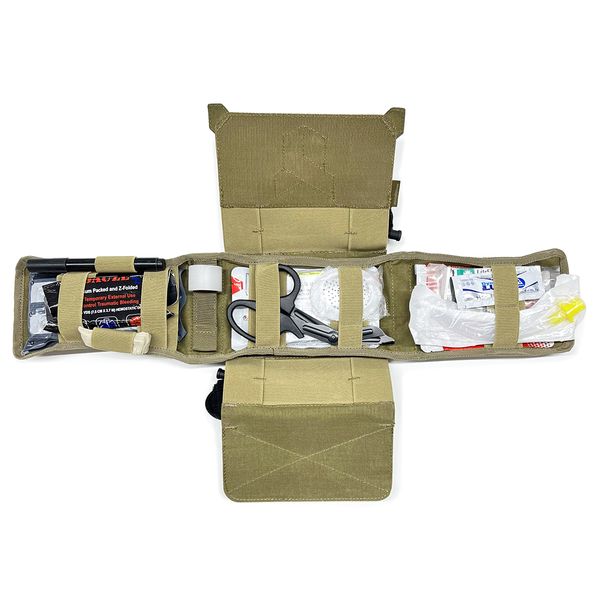 Pouch for a first aid kit "Dnipro", with a platform (attachment to a tactical belt), PM27, cayote PM275 photo