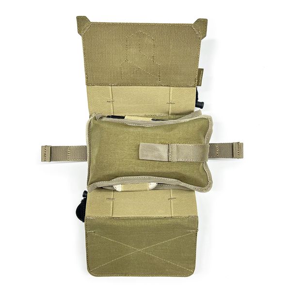 Pouch for a first aid kit "Dnipro", with a platform (attachment to a tactical belt), PM27, cayote PM275 photo