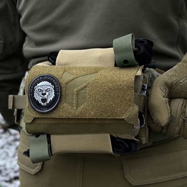 Pouch for a first aid kit "Dnipro", with a platform (attachment to a tactical belt), PM27, cayote PM275 photo